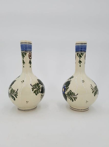 Paire de petits vases estampillés Delft des années 50