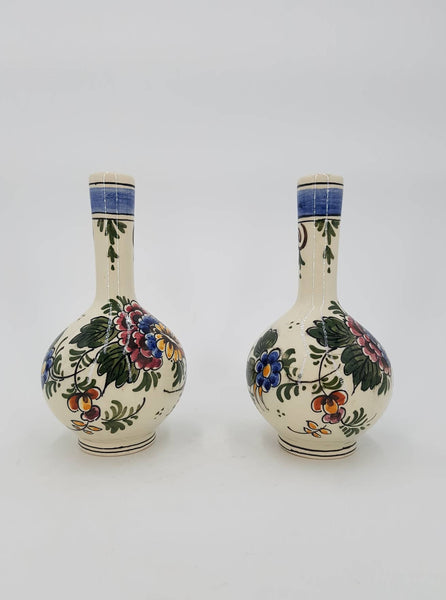 Paire de petits vases estampillés Delft des années 50