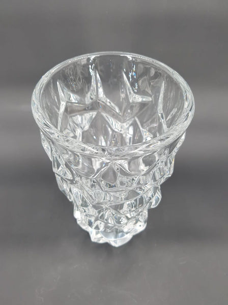 Grand vase en cristal dans une forme rare estampillé Vannes France