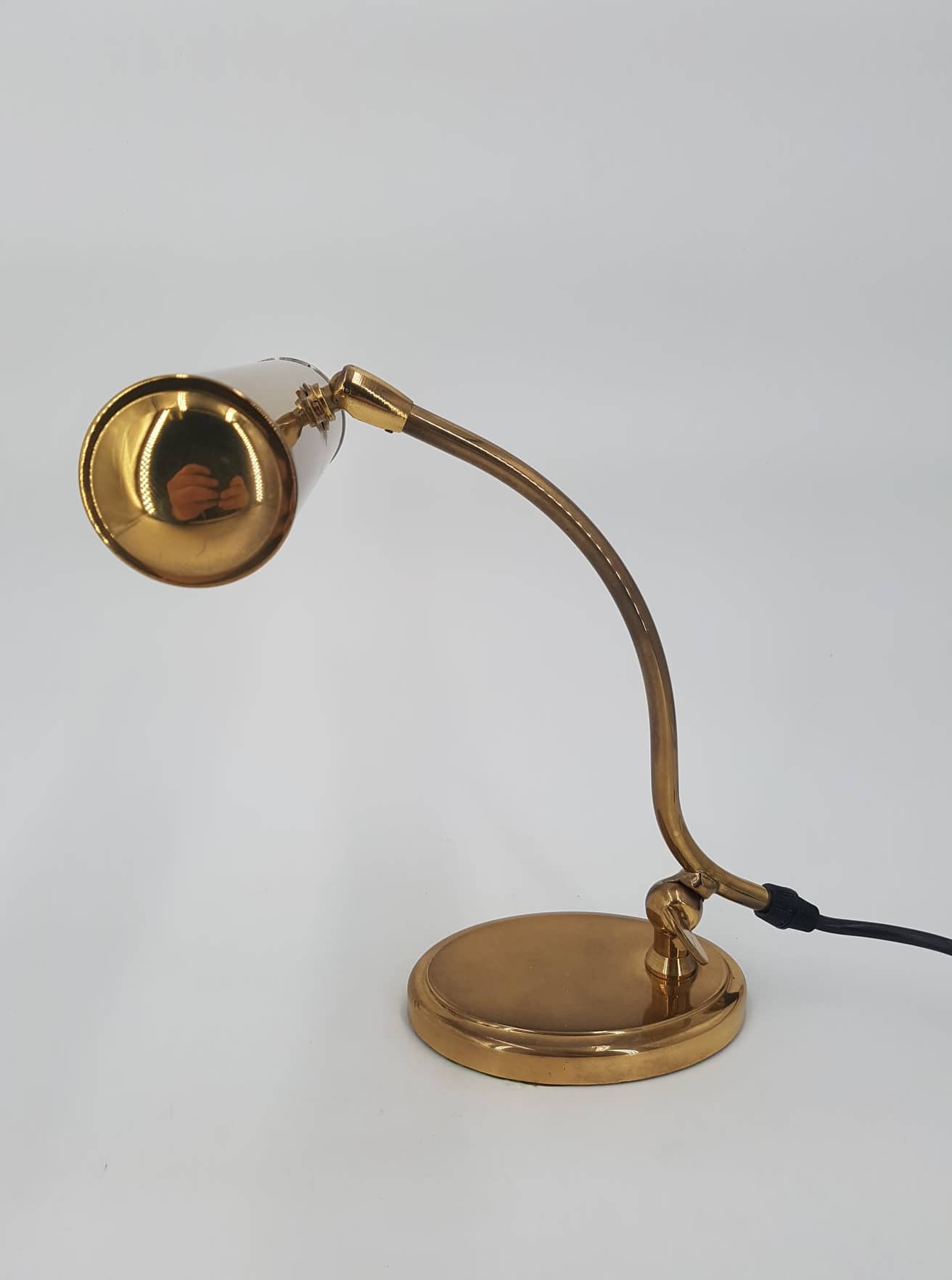 No - 489 - Belle lampe de piano , bureau ou ambiance , en bronze et laiton  époque 1900