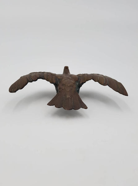 Ornement de statue en bronze représentant un aigle en vol