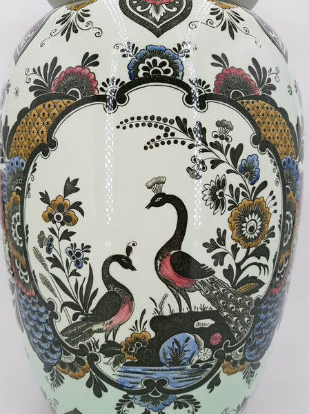 Vase-potiche Paon de grande taille par Villeroy & Boch (54 cm)
