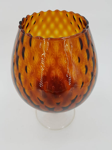 Vase vintage de la verrerie de Empoli en Italie