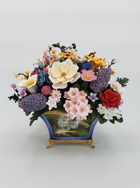 Bouquet de fleurs artificielles par Thomas Kinkade "50 States Flower Bouquet"