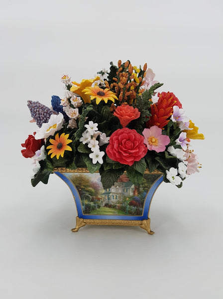 Bouquet de fleurs artificielles par Thomas Kinkade "50 States Flower Bouquet"