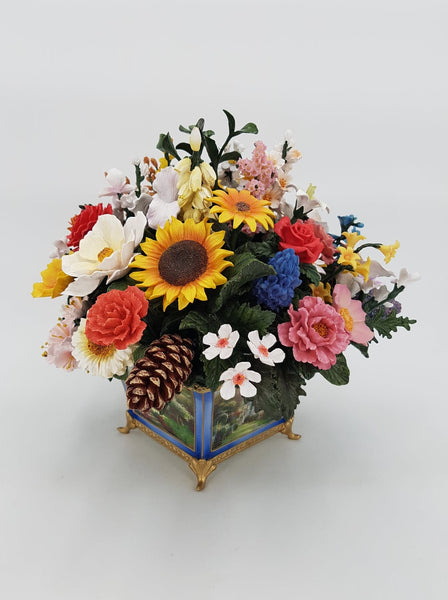 Bouquet de fleurs artificielles par Thomas Kinkade "50 States Flower Bouquet"