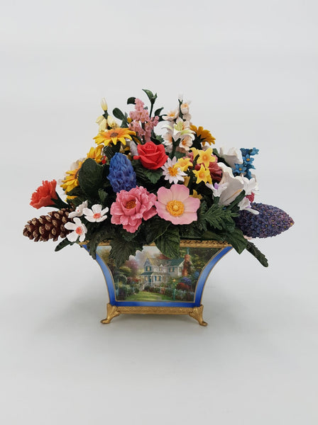 Bouquet de fleurs artificielles par Thomas Kinkade "50 States Flower Bouquet"