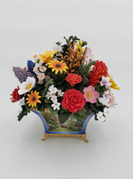 Bouquet de fleurs artificielles par Thomas Kinkade "50 States Flower Bouquet"