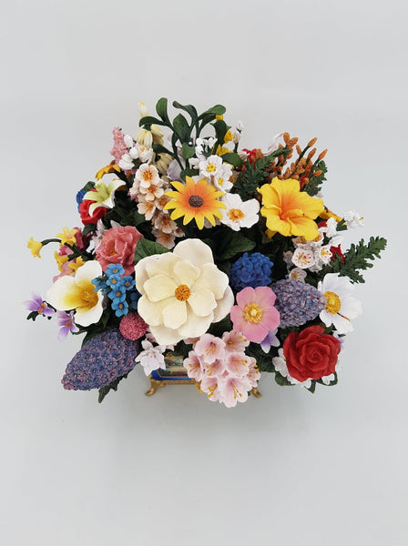 Bouquet de fleurs artificielles par Thomas Kinkade "50 States Flower Bouquet"