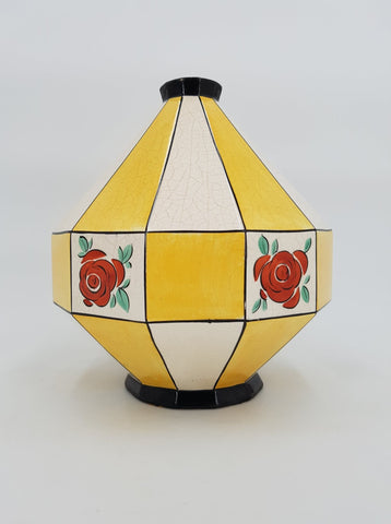 Rare vase Art déco en céramique et émail craquelé (1920-1930)