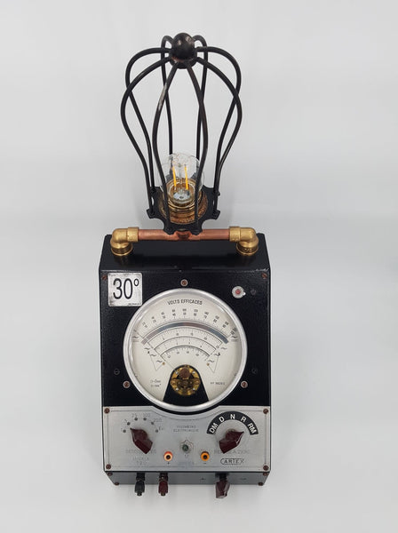 Ancien voltmètre CARTEX transformé en lampe