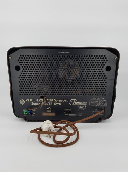Ancienne radio vintage Ilmenau Super 675/55 en bakélite (1955)