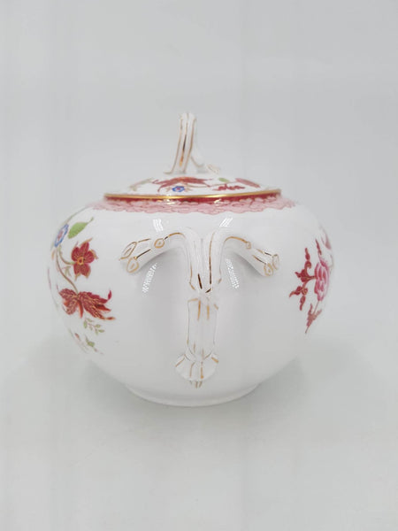 Sucrier antique en fine porcelaine de Sarreguemines fin du XIXe