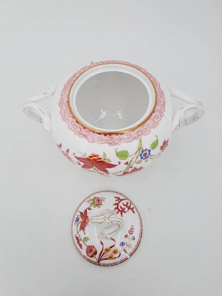 Sucrier antique en fine porcelaine de Sarreguemines fin du XIXe