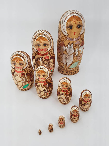 Série de 10 Poupées Russes Matriochkas de collection