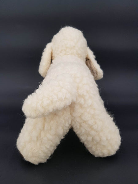 Rare peluche vintage mouton en laine vierge par Calwer Decken