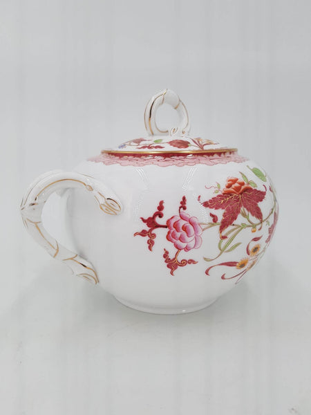 Sucrier antique en fine porcelaine de Sarreguemines fin du XIXe