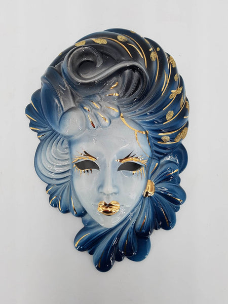 Grand masque vénitien en céramique des années 80