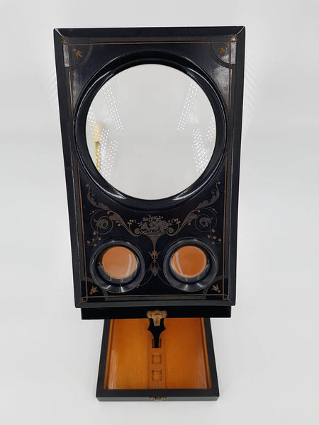 Graphoscope Napoléon III en bois noirci de la fin du XIXe siècle