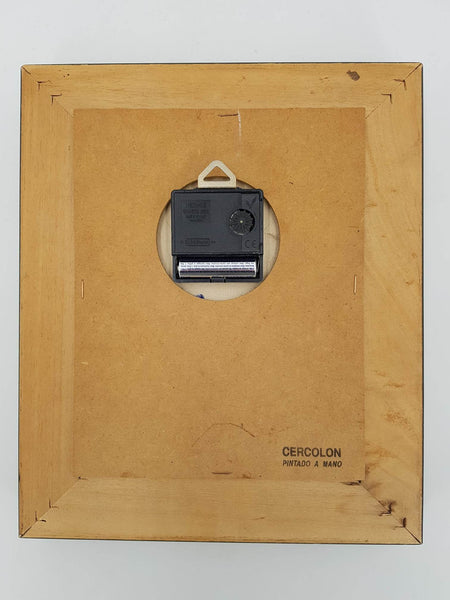 Horloge Cercolon en émaux peint à la main (1970)