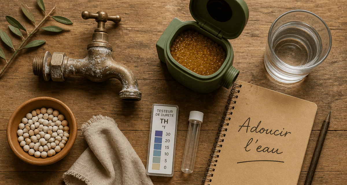 adoucir eau robinet calcaire adoucisseur perles ceramique