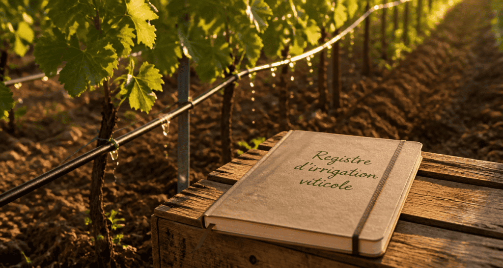 arrosage vignes goutte-à-goutte carnet registre