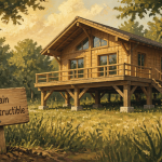 chalet sur pilotis terrain non constructible en forêt