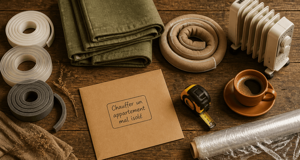 comment chauffer un appartement mal isolé avec accessoires d'isolation