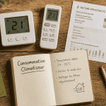 consommation electrique climatiseur reversible vue bureau