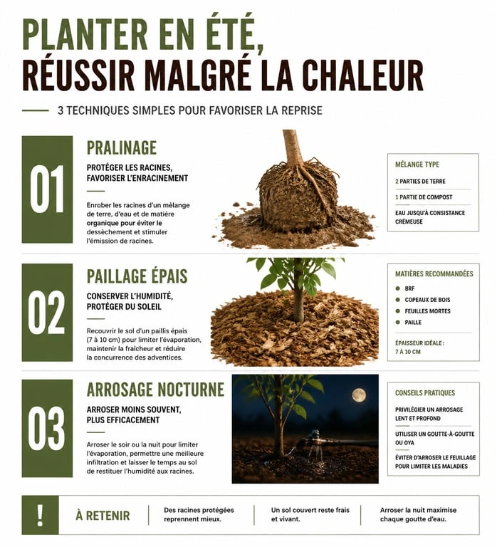 Techniques de plantation de fleurs en juillet et août pour contrer la sécheresse