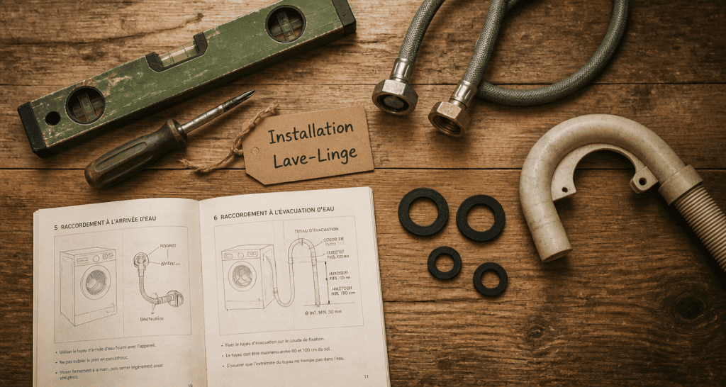 installer machine à laver outils et accessoires