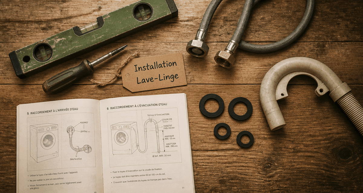 installer machine à laver outils et accessoires