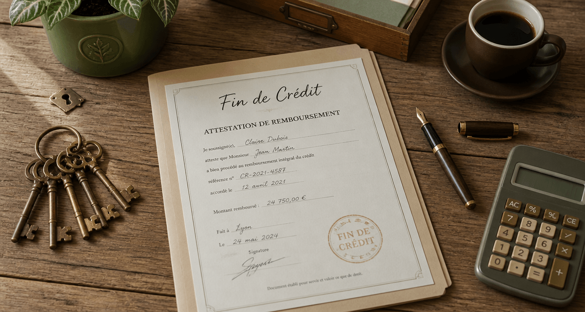 j ai fini de payer mon credit immobilier document et clefs