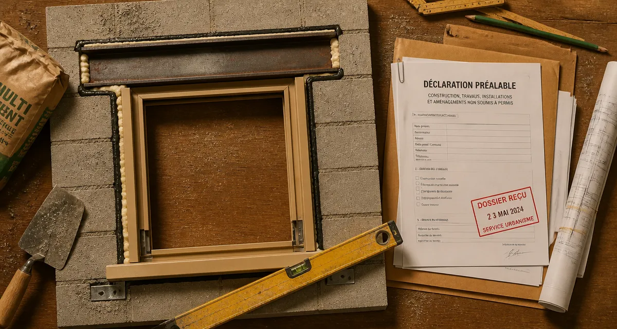 Agrandir fenetre : chantier, ouverture, déclaration préalable