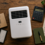 Consommation climatiseur mobile sur bureau avec facture