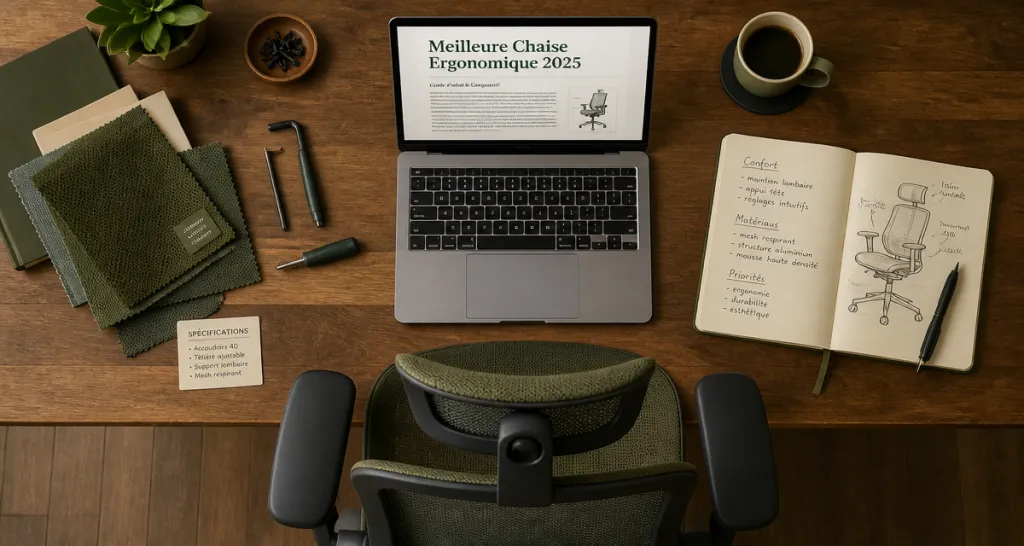 meilleur chaise ergonomique 2025 sur bureau