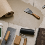 Poser du lino sur carrelage : ragréage lissé et pose