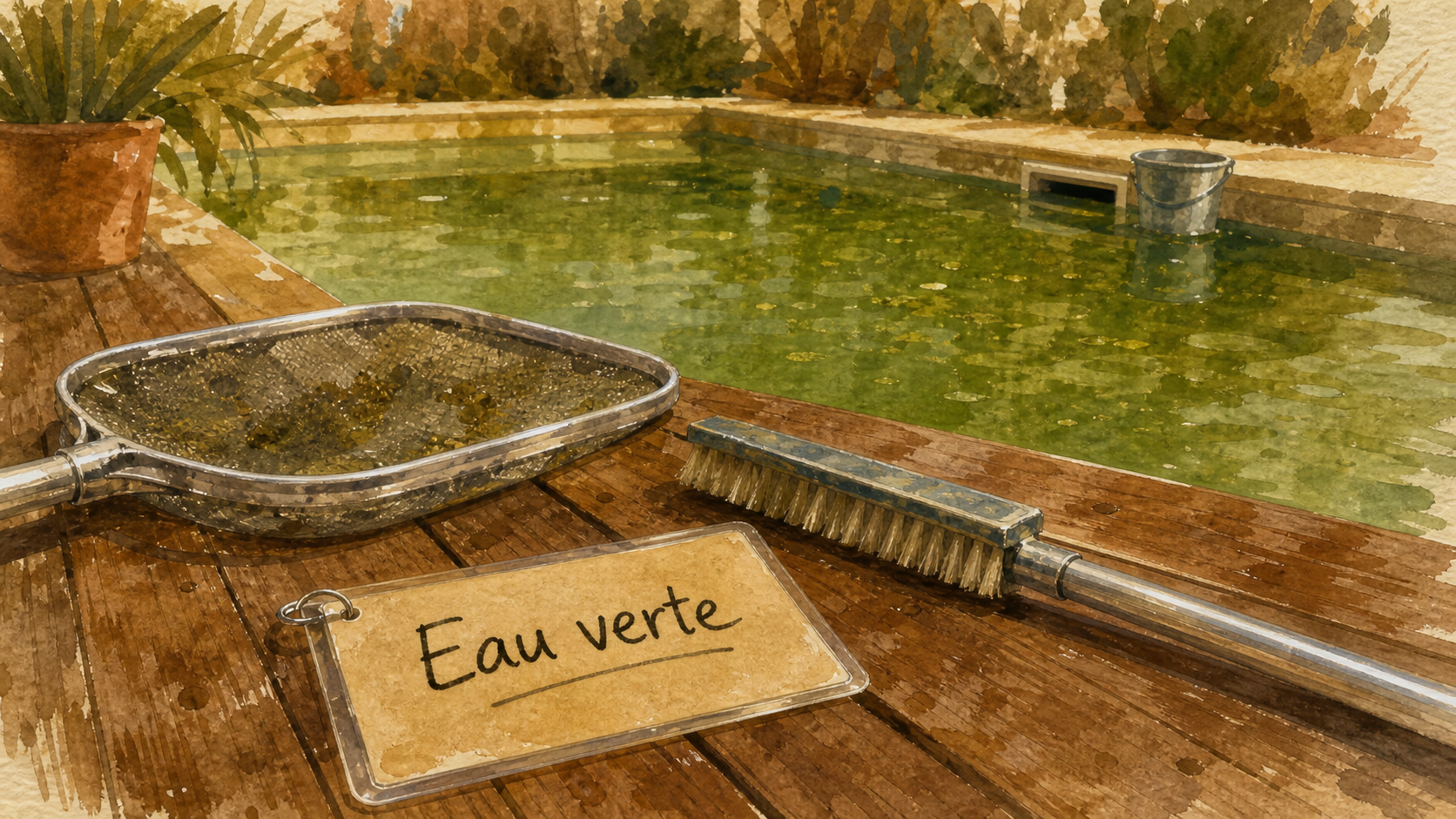 Produit miracle eau verte piscine : protocole choc pour eau claire