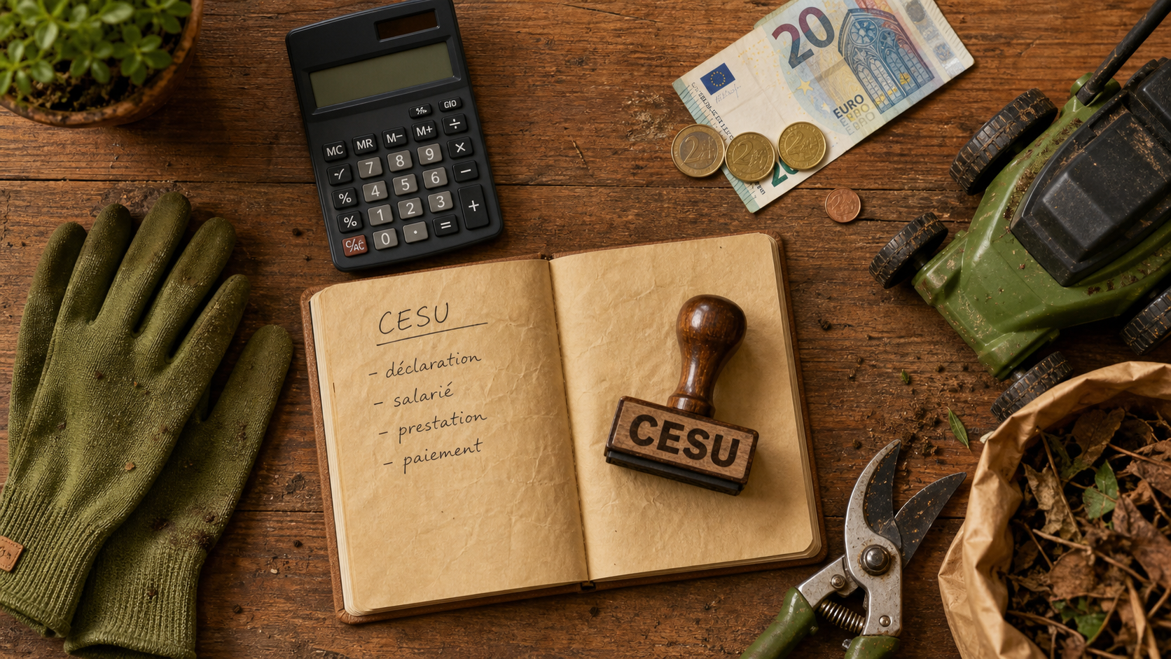 Tarif jardinier CESU : 15 à 25 € de l’heure