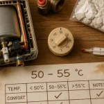 Temperature ideale pour chauffe eau : réglage 50–55°C pour économiser