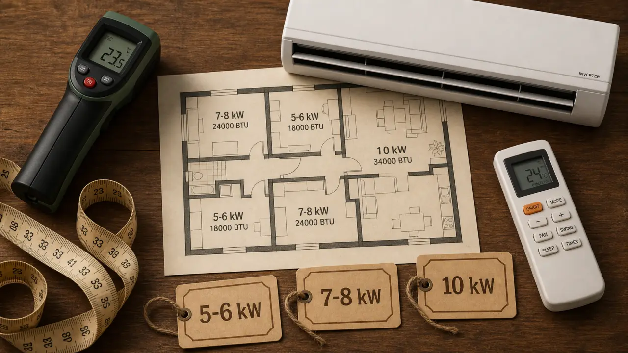 Climatiseur 100m2 5-6 kW pour maison récente