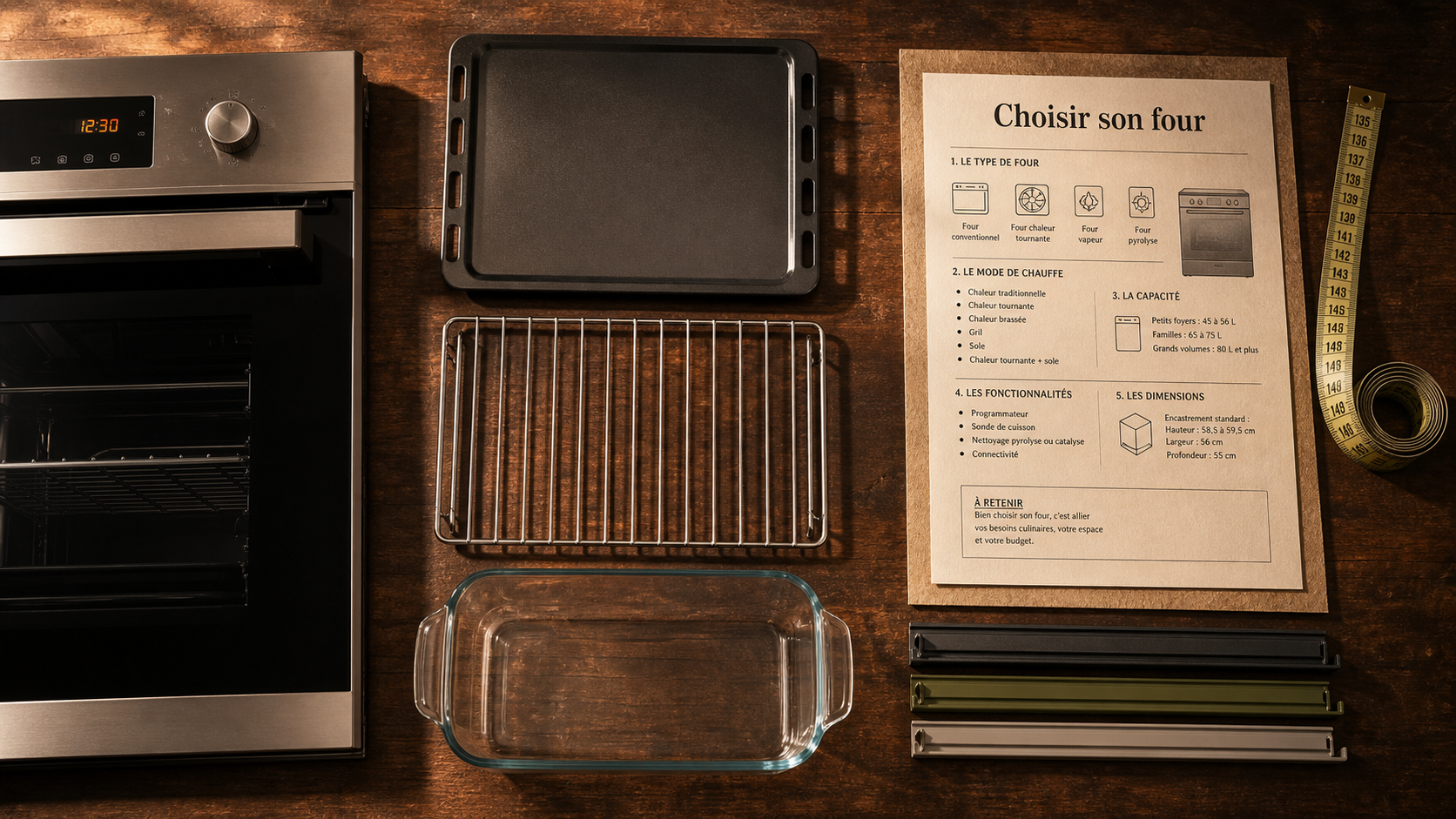 Comment choisir son four : encastrable, cuisson, litres, nettoyage