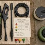 Comparatif nettoyeur haute pression achat : pression et débit