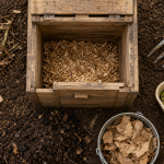 Composteur jardin 300 L sans odeurs, matière sèche et bon emplacement