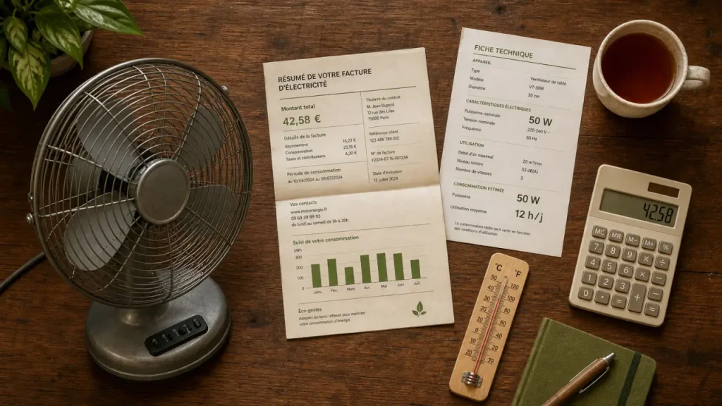 Est-ce qu’un ventilateur consomme beaucoup ? 54 kWh/an, 8 à 10 € et les bons calculs