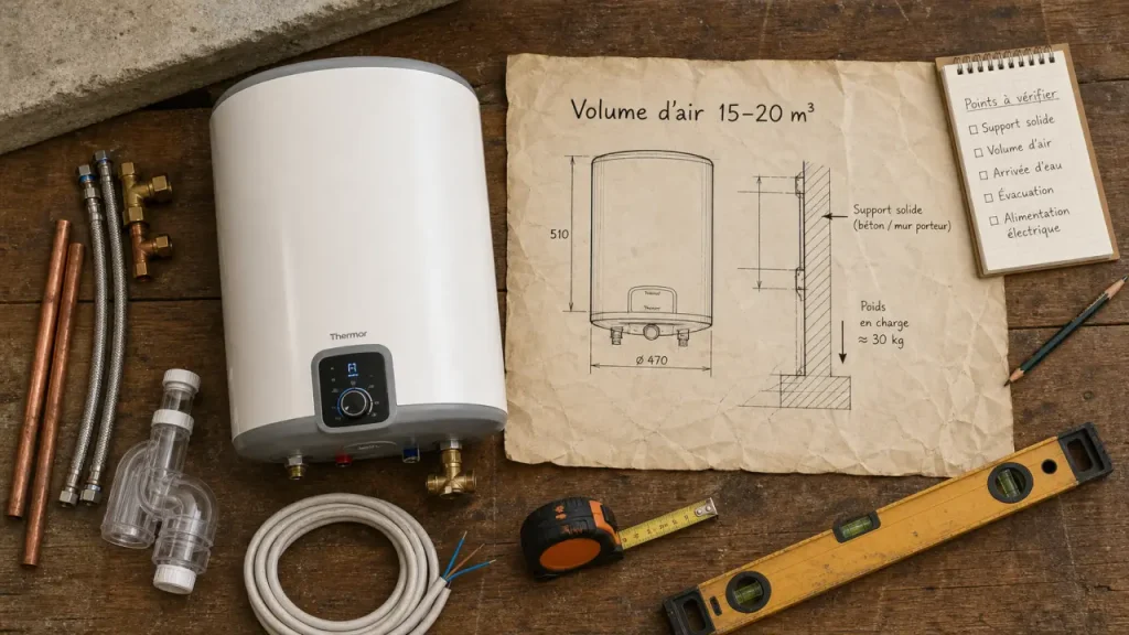 Installer un chauffe-eau thermodynamique : 20 m3 d’air, le bon emplacement et 4 erreurs à éviter