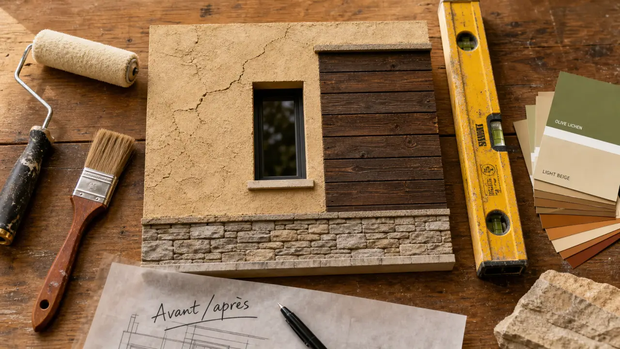 Solutions rénover ou embellir façade : enduit, bardage ou parement