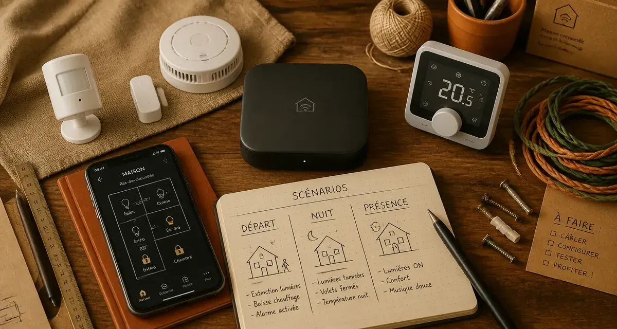 Système domotique : box, capteurs et scénarios pour la maison