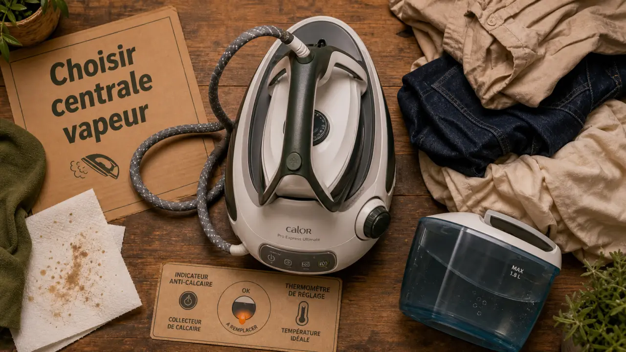 Comment choisir centrale vapeur : fer vapeur, eau et linge pour repasser