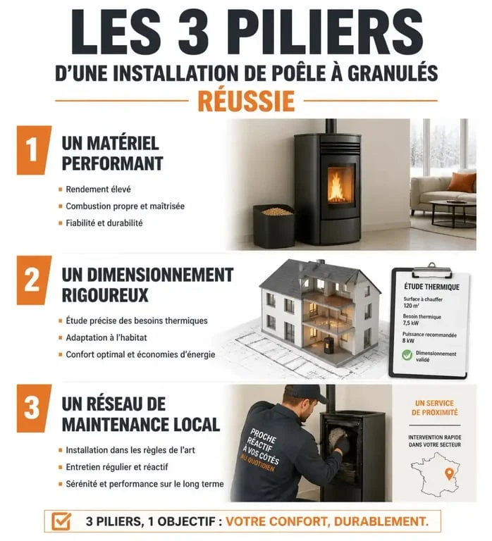 Les trois piliers pour choisir la meilleure marque de poêle à granulés